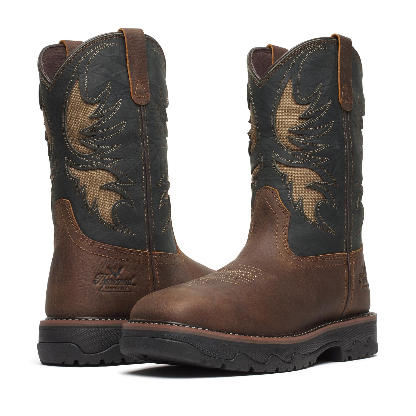 Men's Thorogood Buffalo Ridge   BrownCobalt Nano Sq Toe  - 804-4339
