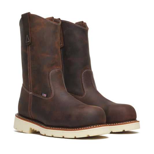 Men's Thorogood Western Work   Crazy Horse Steel Sq Toe 11" - 804-4372