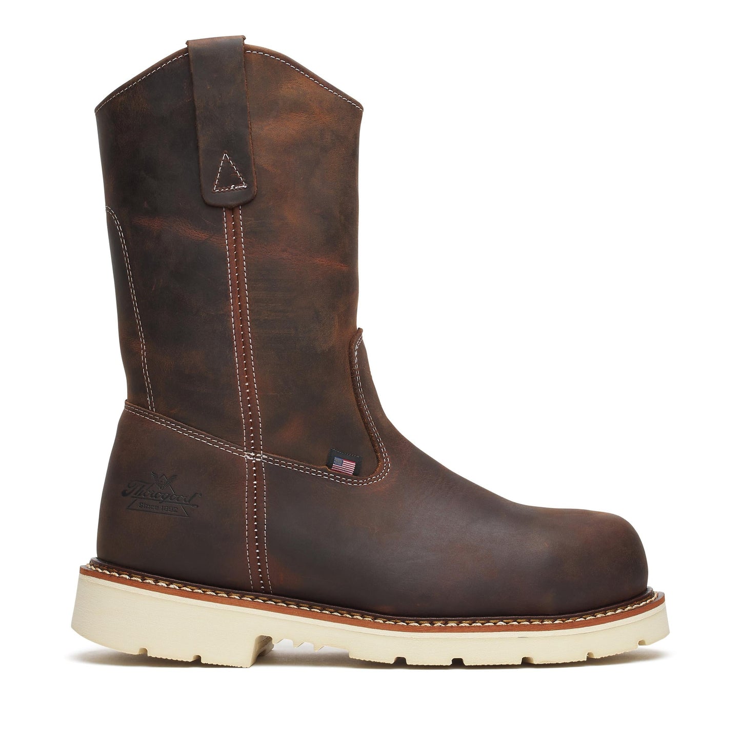 Men's Thorogood Western Work   Crazy Horse Steel Sq Toe 11" - 804-4372