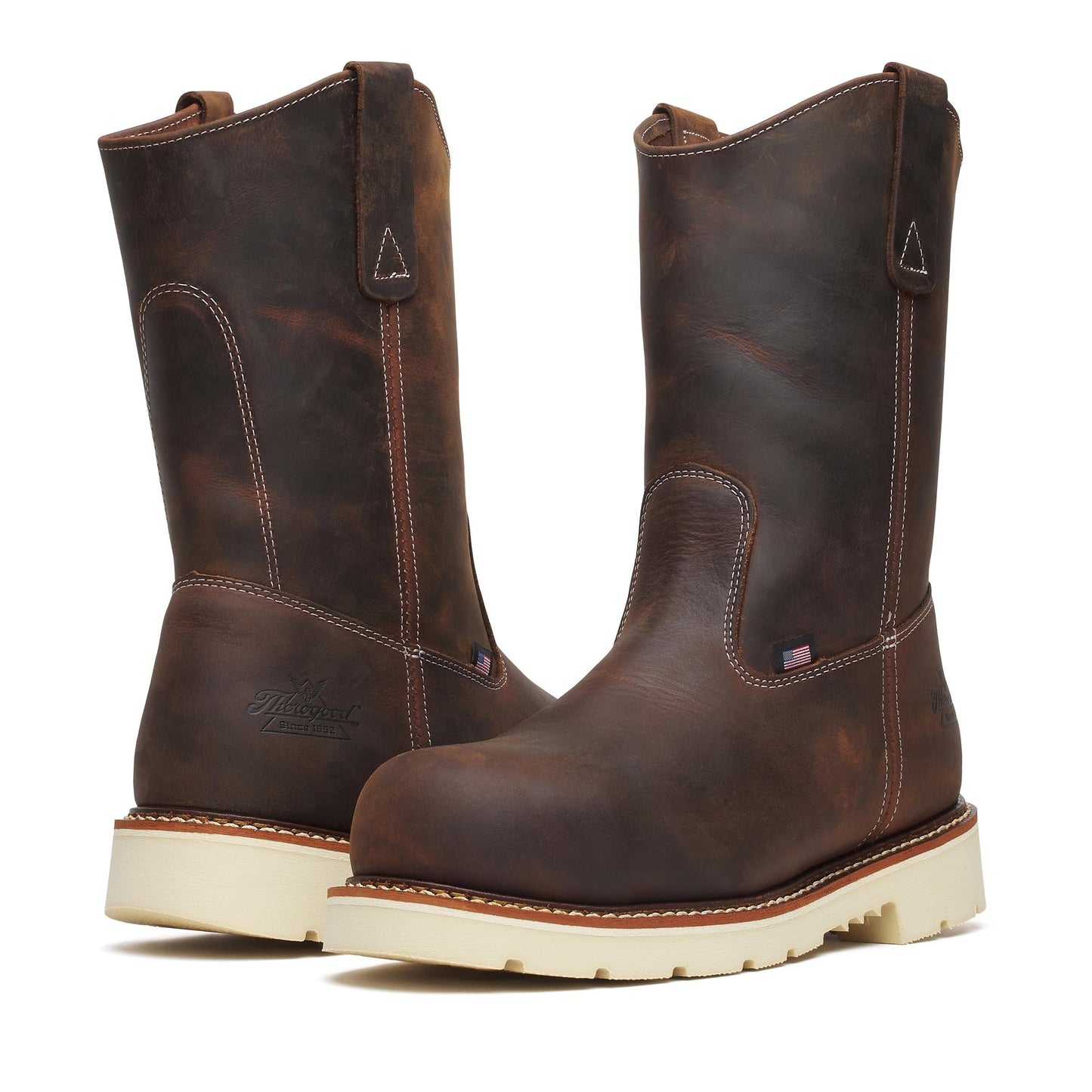 Men's Thorogood Western Work   Crazy Horse Steel Sq Toe 11" - 804-4372