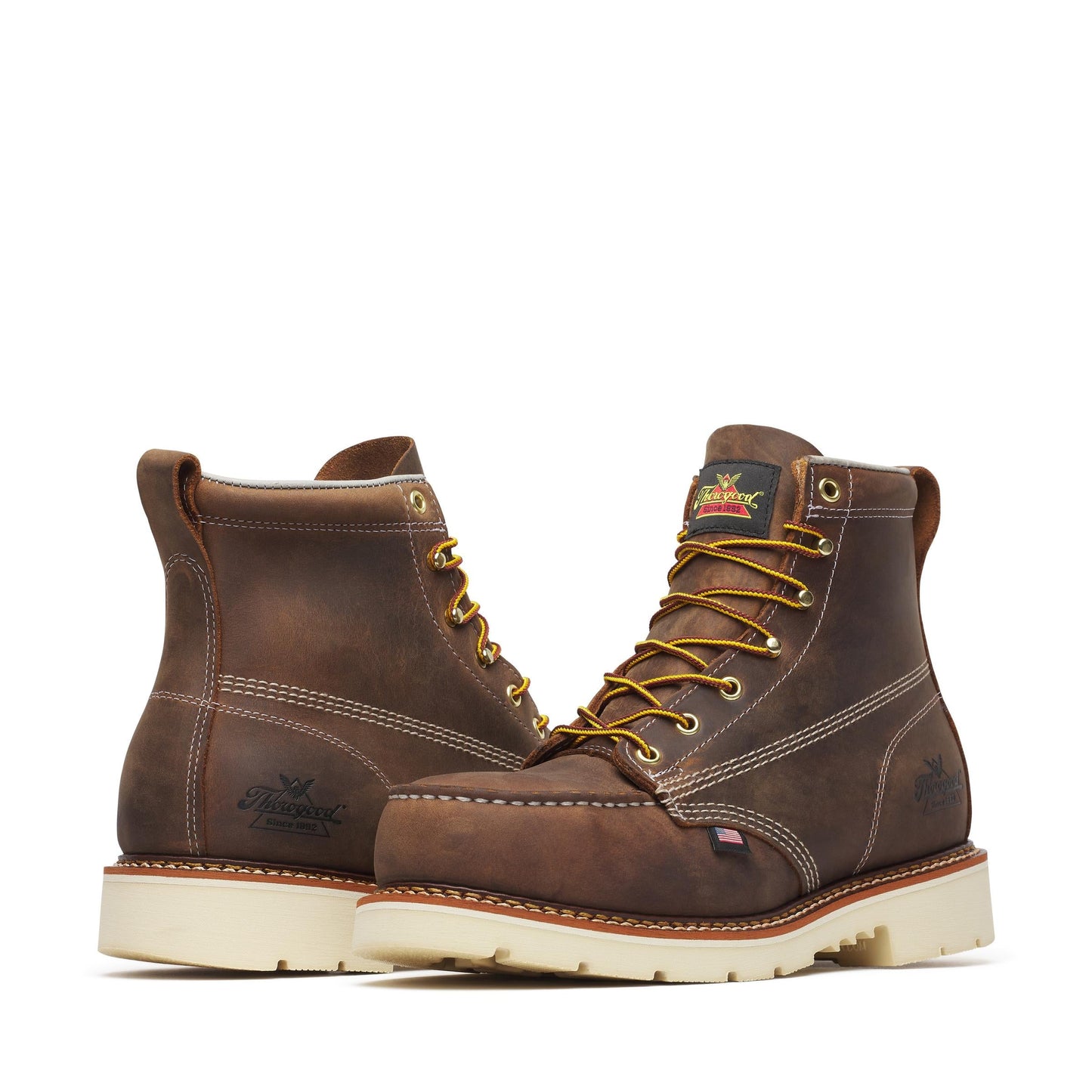Men's Thorogood American Heritage   Crazy Horse Steel Moc Toe 6" - 804-4375
