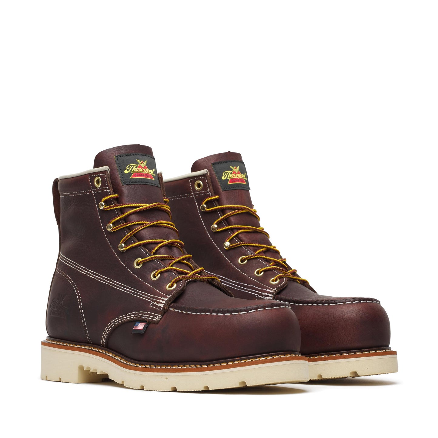 Men's Thorogood American Heritage   Black Walnut Nano Moc Toe MAXWear 6" - 804-6110