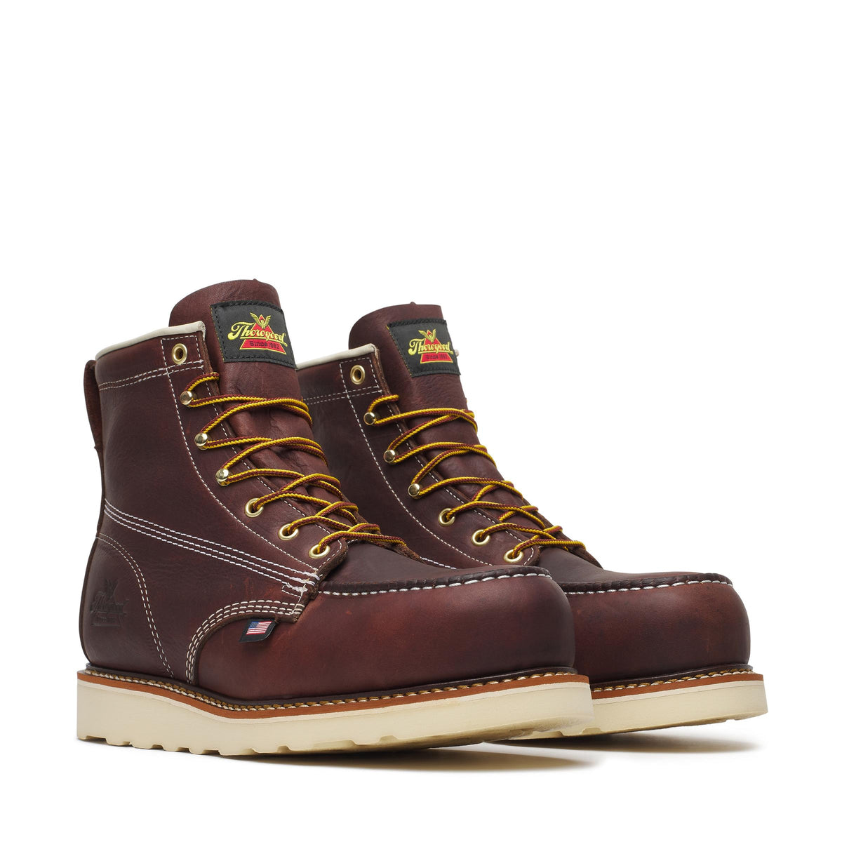 Men's Thorogood American Heritage   Black Walnut Nano Moc Toe MAXWear Wed 6" - 804-6120