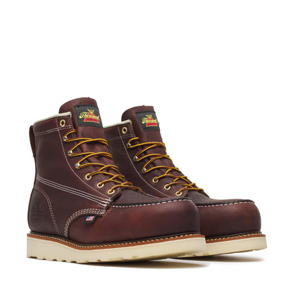 Men's Thorogood American Heritage   Black Walnut Nano Moc Toe MAXWear Wed 6" - 804-6120