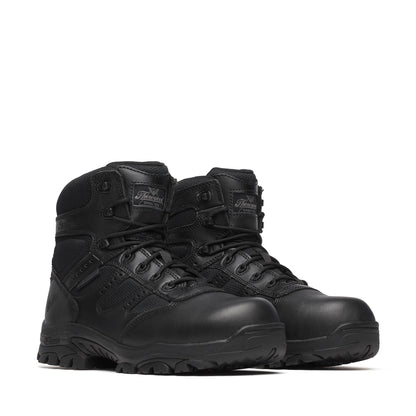 Men's Thorogood The Deuce  BBP WP  Black Comp Polish Toe SideZip 6" - 804-6190