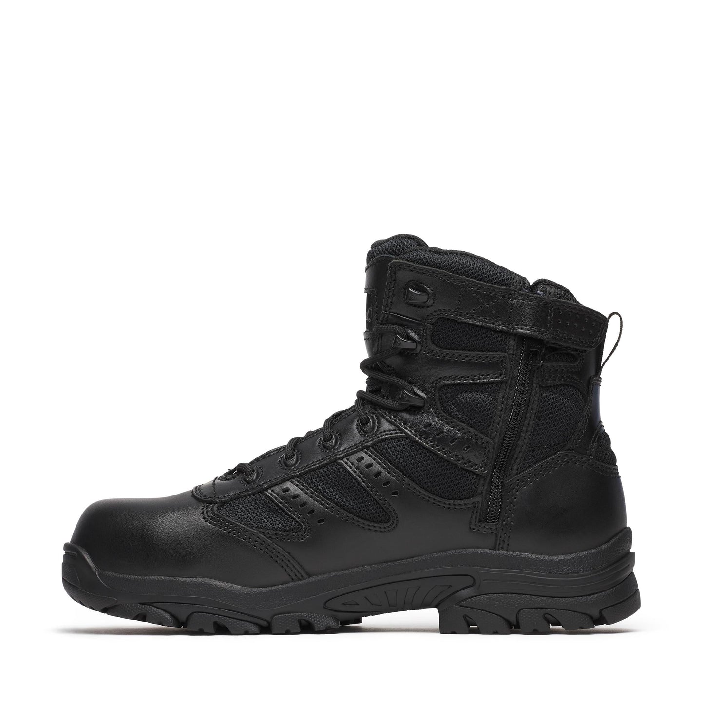 Men's Thorogood The Deuce  BBP WP  Black Comp Polish Toe SideZip 6" - 804-6190