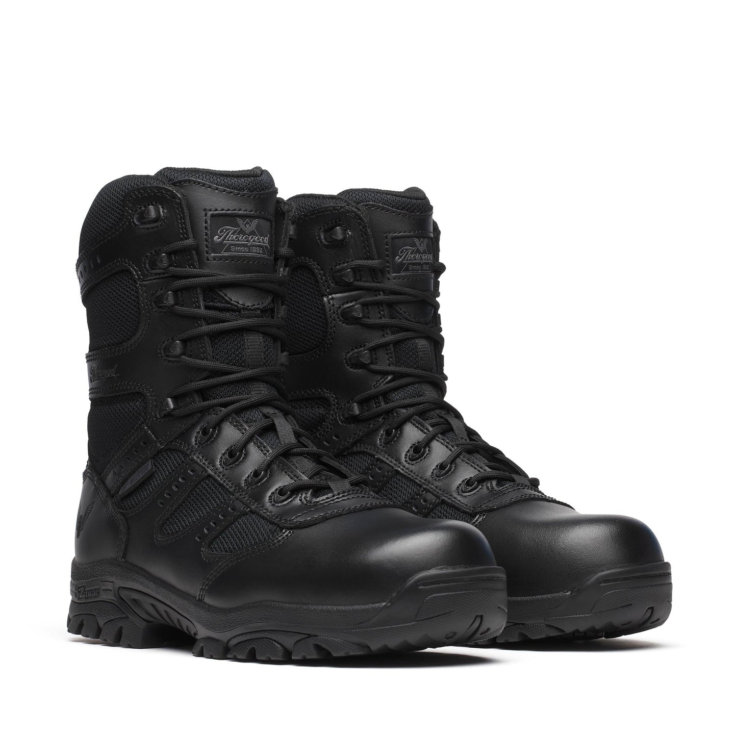 Men's Thorogood The Deuce  BBP WP  Black Comp Polish Toe SideZip 8" - 804-6191