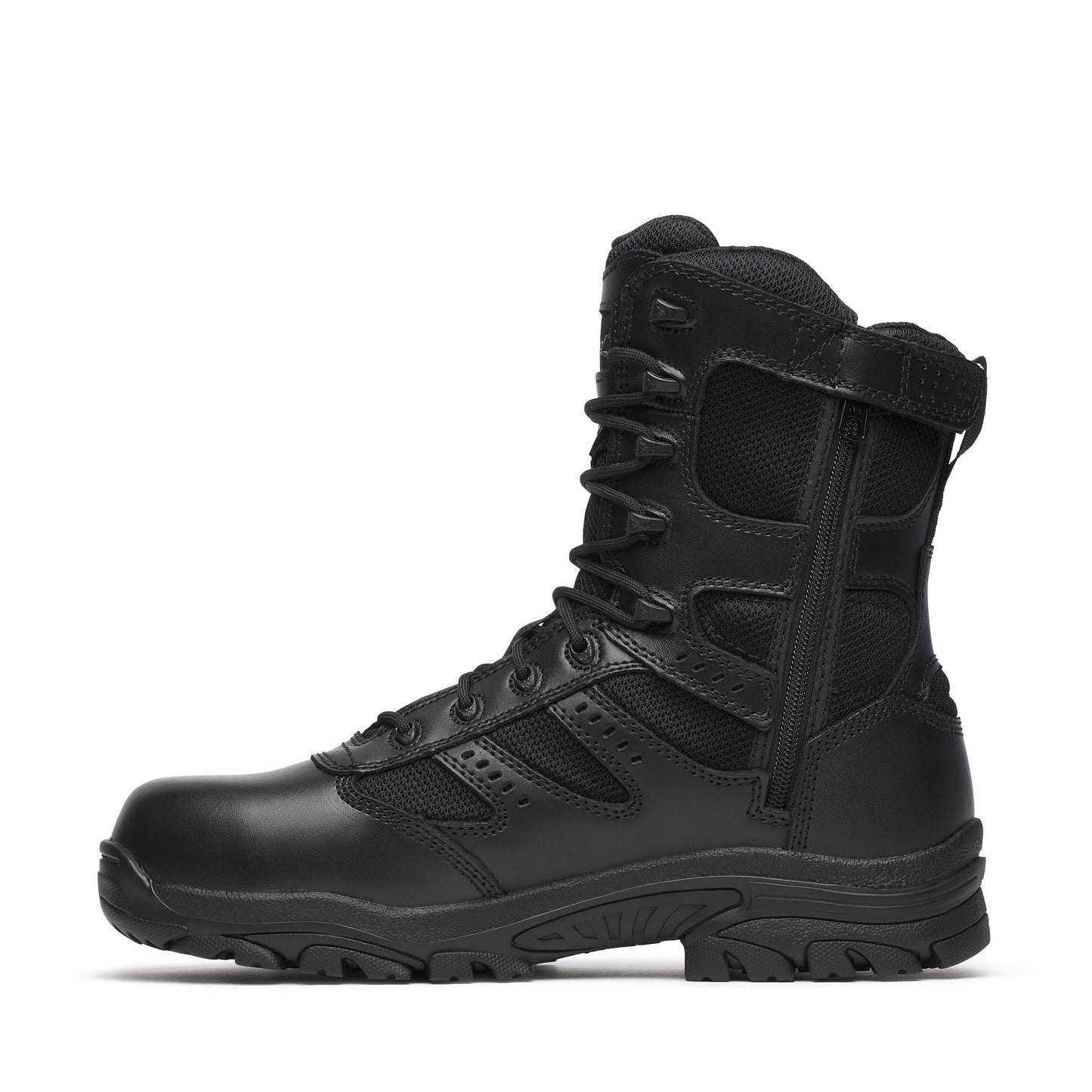 Men's Thorogood The Deuce  BBP WP  Black Comp Polish Toe SideZip 8" - 804-6191