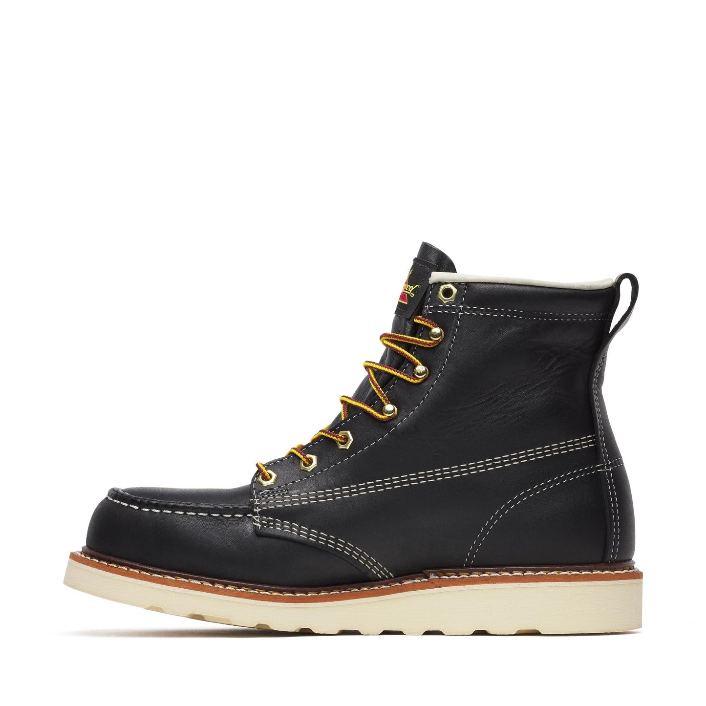 Men's Thorogood American Heritage   Black Steel Moc Toe Wedge 6" - 804-6201