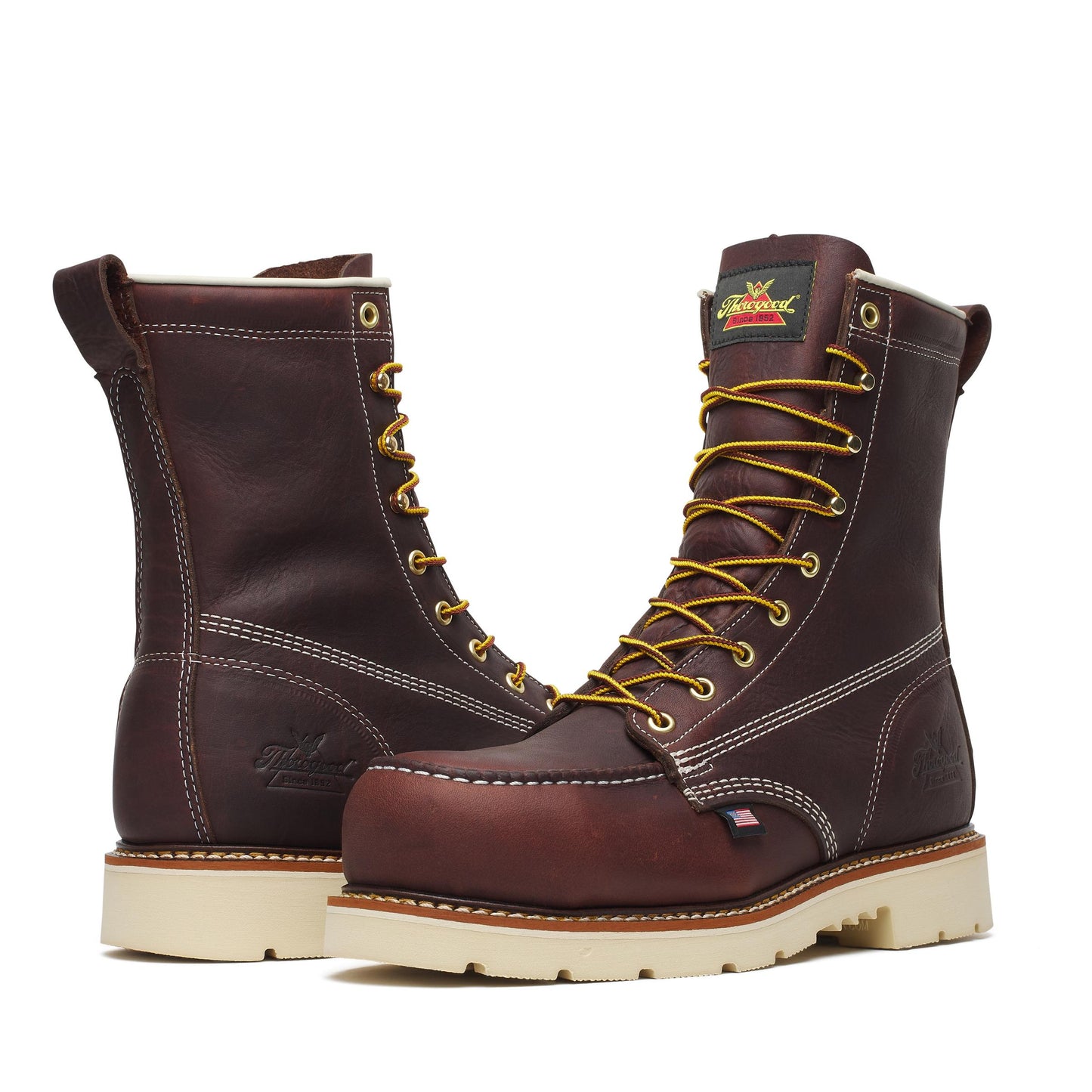 Men's Thorogood American Heritage  Black Walnut Nano Moc Toe MAXWear 8" - 804-6210
