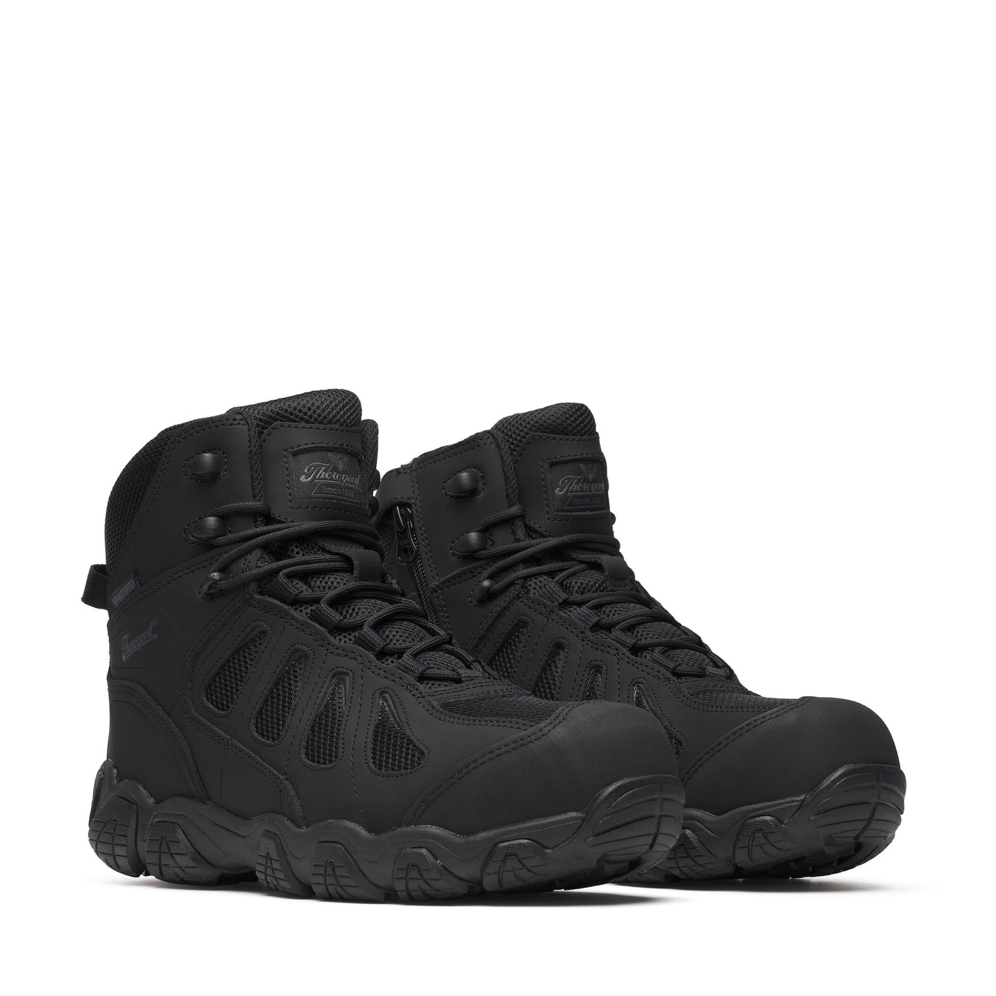 Men's Thorogood Crosstrex  BBP WP  Black Comp Toe SideZip 6" - 804-6290