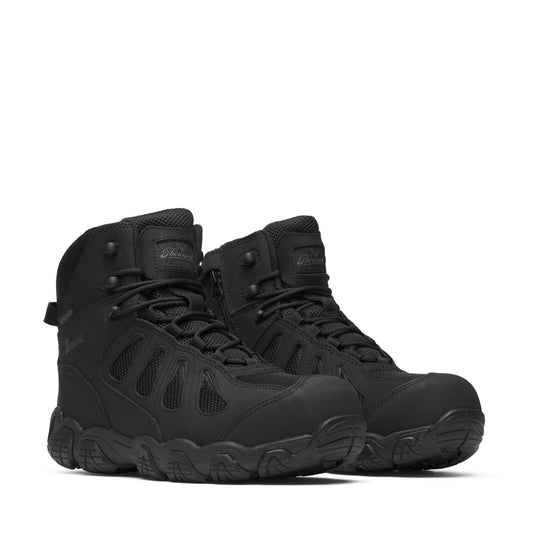 Men's Thorogood Crosstrex  BBP WP  Black Comp Toe SideZip 6" - 804-6290