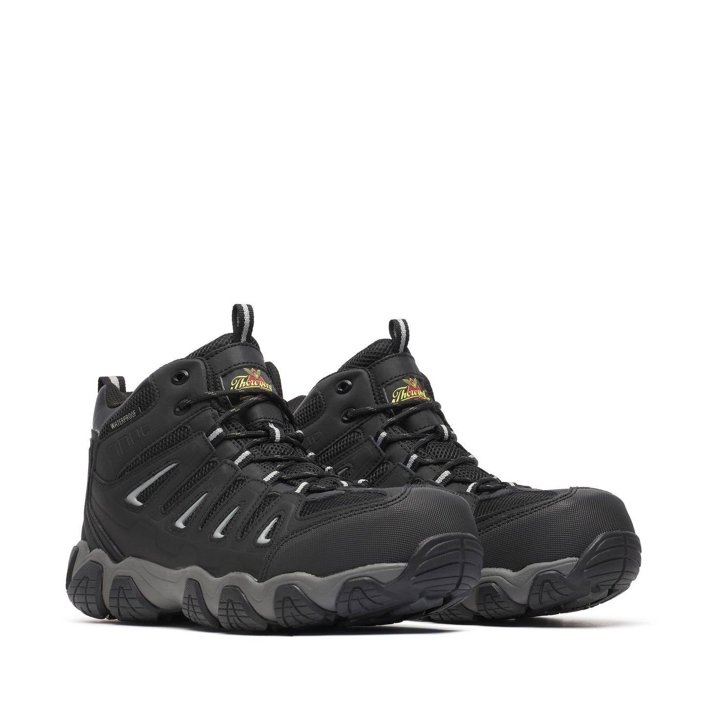 Men's Thorogood Crosstrex  WP Mid BlackGrey Comp Toe 5" - 804-6292