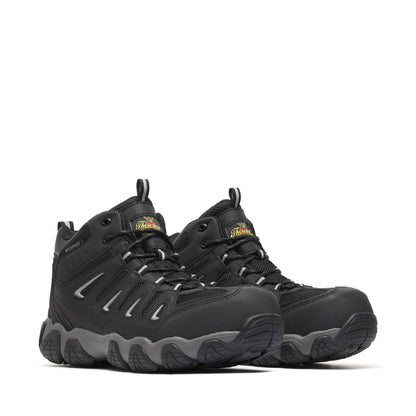 Men's Thorogood Crosstrex  WP Mid BlackGrey Comp Toe 5" - 804-6292