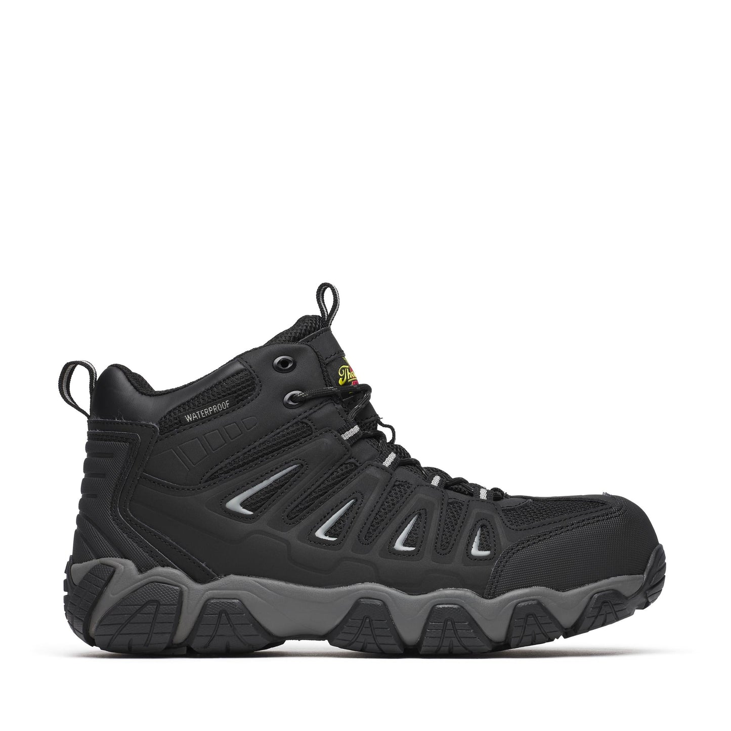 Men's Thorogood Crosstrex  WP Mid BlackGrey Comp Toe 5" - 804-6292