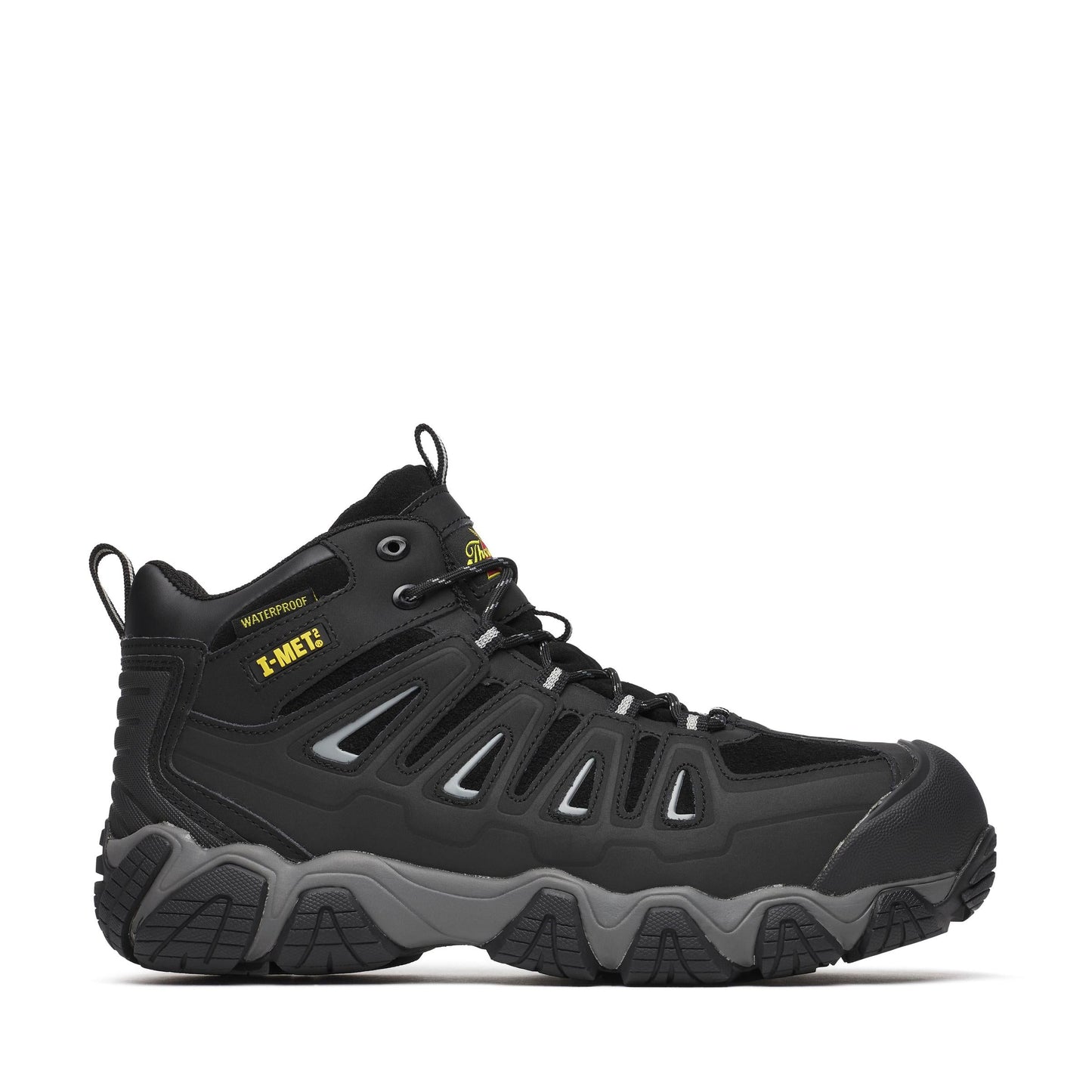 Men's Thorogood Crosstrex  WP Mid BlackGrey Comp Toe IMET2 6" - 804-6490