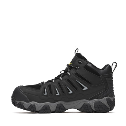 Men's Thorogood Crosstrex  WP Mid BlackGrey Comp Toe IMET2 6" - 804-6490