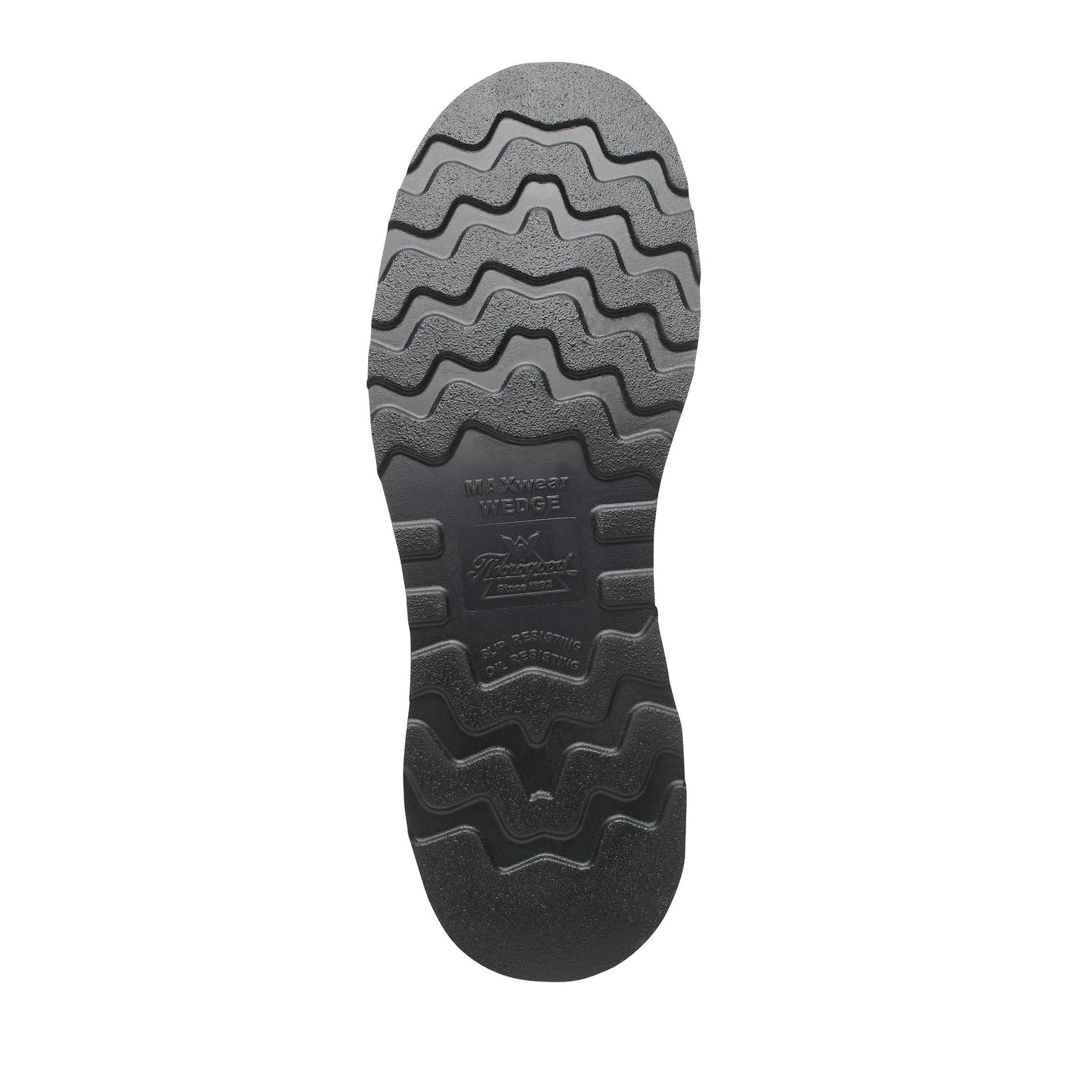 Men's Thorogood 6IN CRZYHRSE BLK WDGE RND TOE 6" - 814-4161
