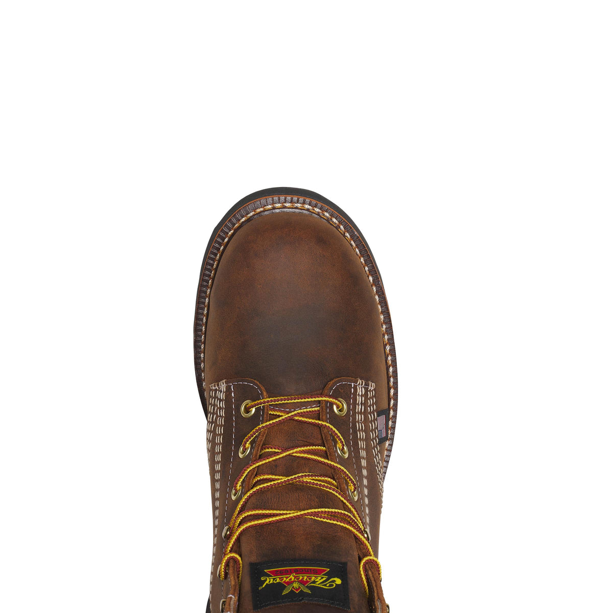 Men's Thorogood 6IN CRZYHRSE BLK WDGE RND TOE 6" - 814-4161
