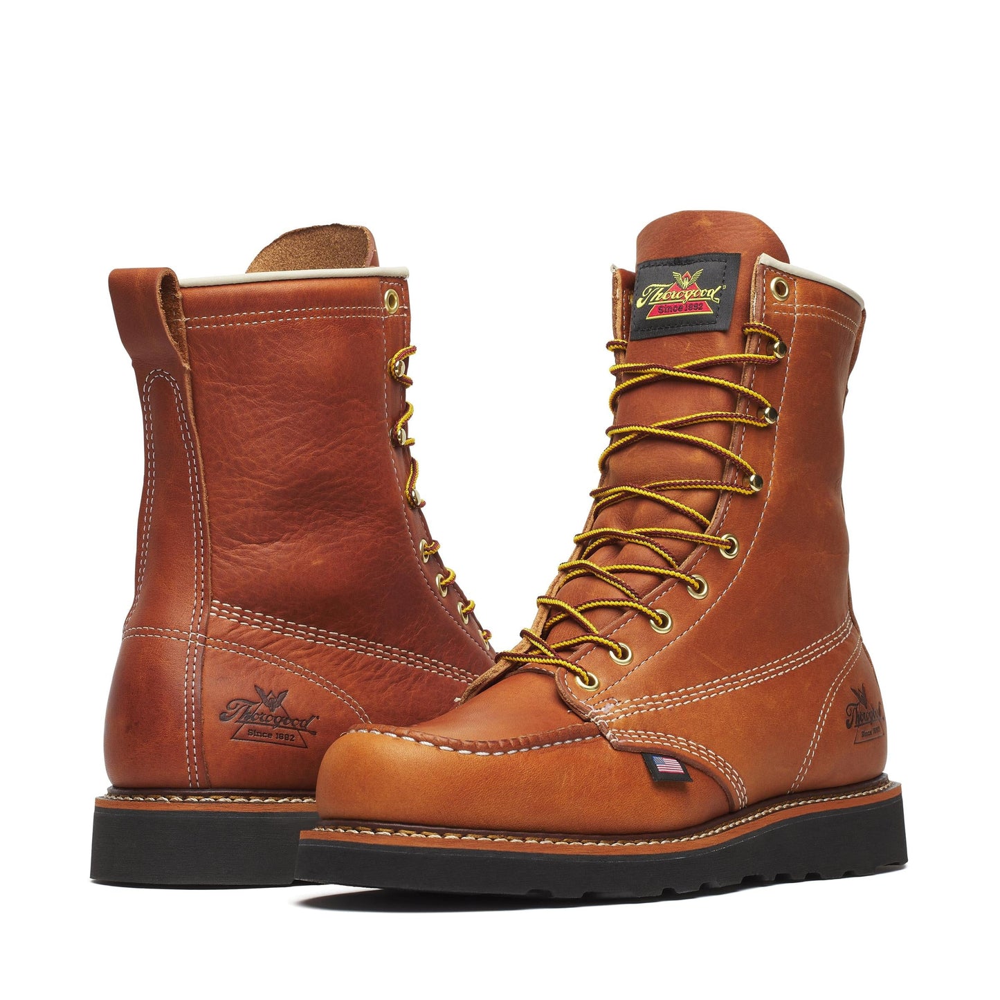 Men's Thorogood 8IN MOC TOBACCO BLK WEDGE 8" - 814-4288