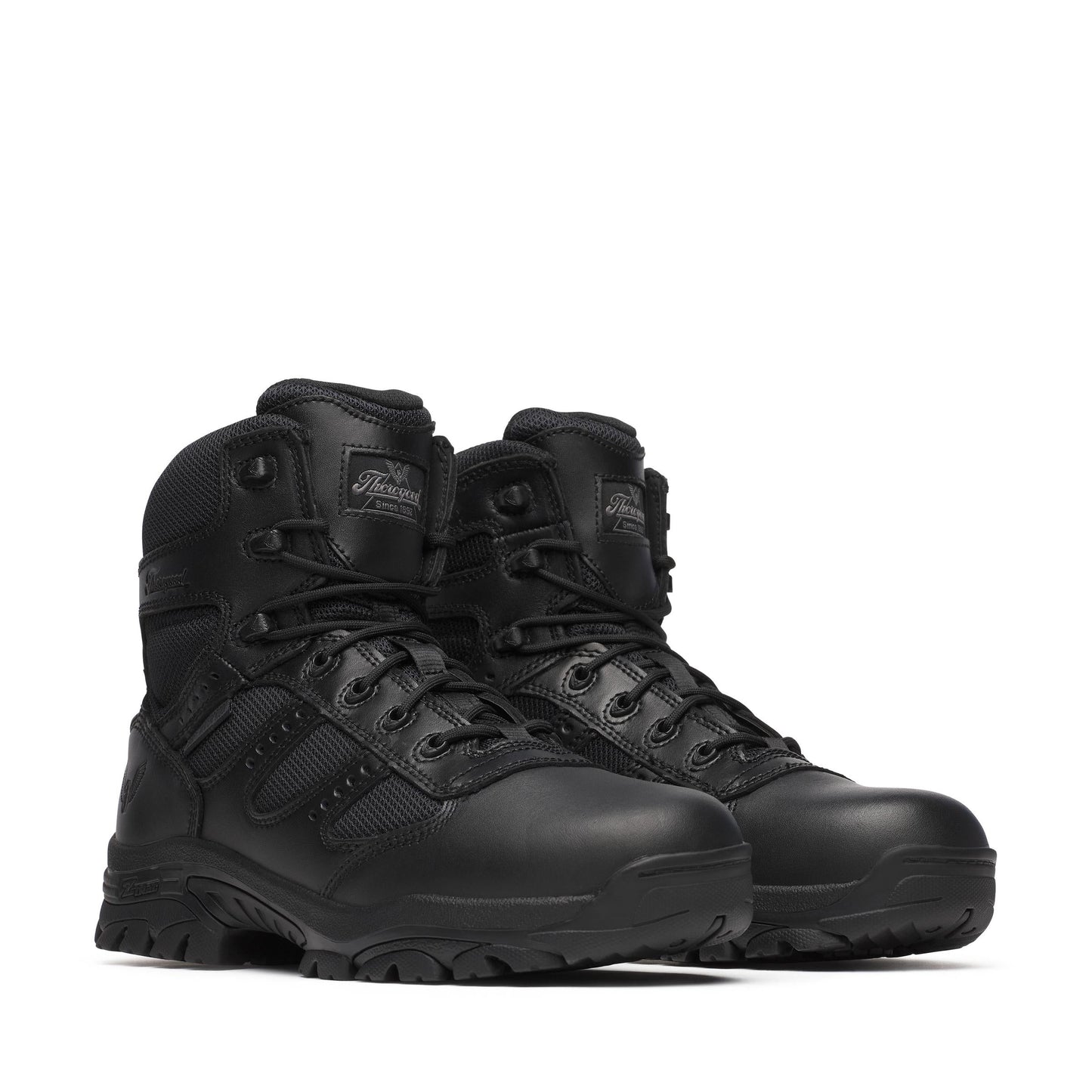 Men's Thorogood The Deuce  BBP WP  Black Polish Toe SideZip 6" - 834-6218