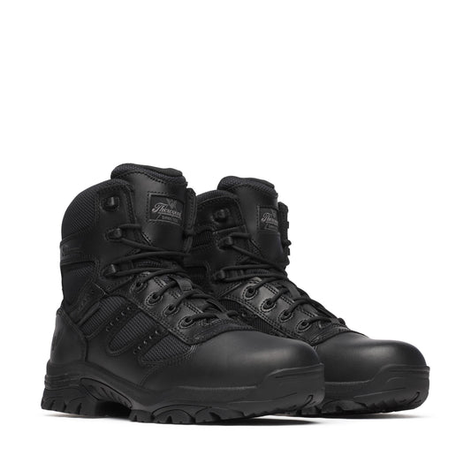 Men's Thorogood The Deuce  BBP WP  Black Polish Toe SideZip 6" - 834-6218