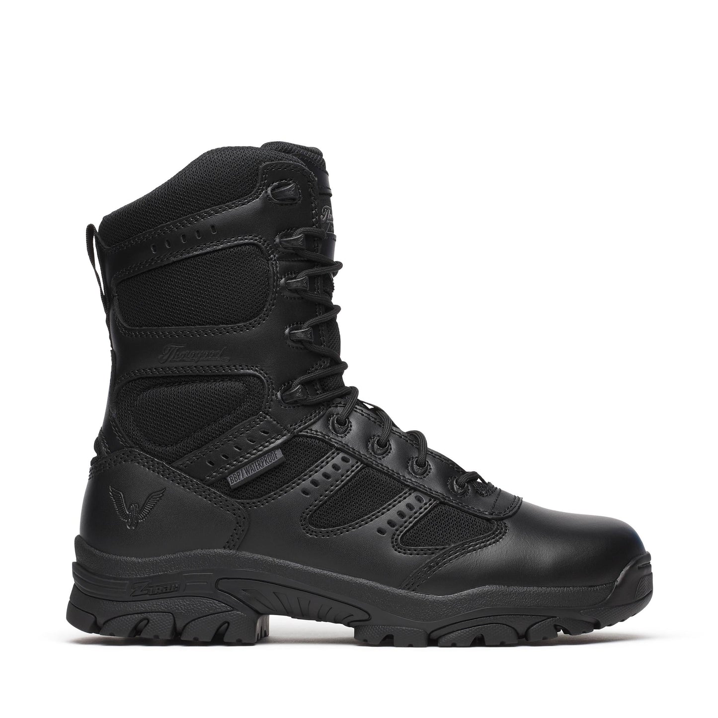 Men's Thorogood The Deuce  BBP WP  Black Polish Toe SideZip 8" - 834-6219