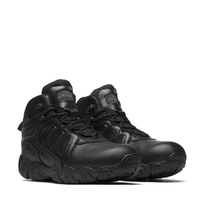 Men's Thorogood Crosstrex  BBP WP  Black Polish Toe SideZip 6" - 834-6385
