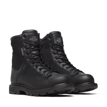 Men's Thorogood GenFlex2  BBP WP  Black Polish Toe SideZip 8" - 834-7991