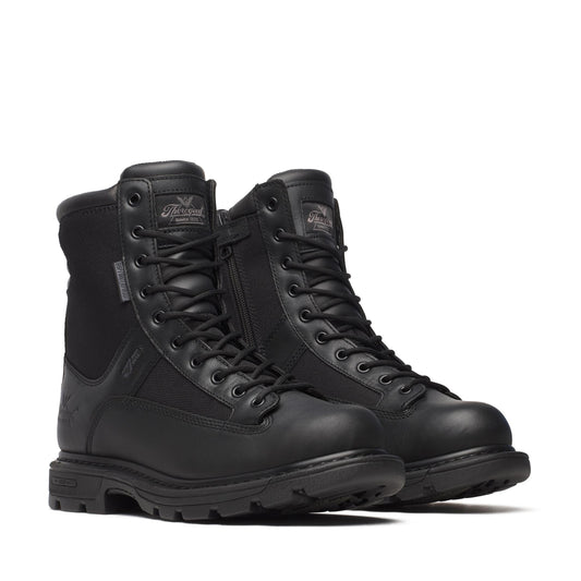Men's Thorogood GenFlex2  BBP WP  Black Polish Toe SideZip 8" - 834-7991