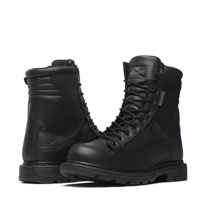 Men's Thorogood GenFlex2  BBP WP  Black Polish Toe SideZip 8" - 834-7991