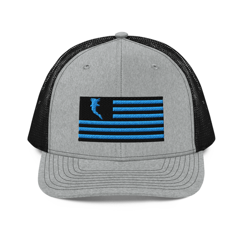 Flag Embroidered Car. Blue (Snapback)