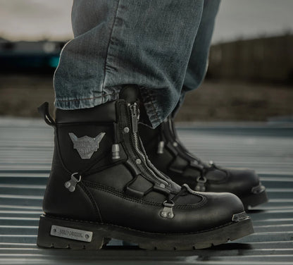 Men's Brake Light Leather Riding Boots - D91680