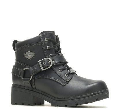 Tegan Lace up Boot w/ Zipper - D84424