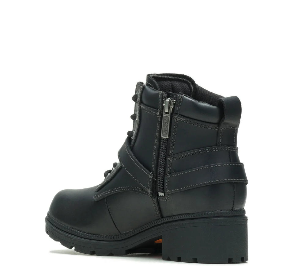 Tegan Lace up Boot w/ Zipper - D84424