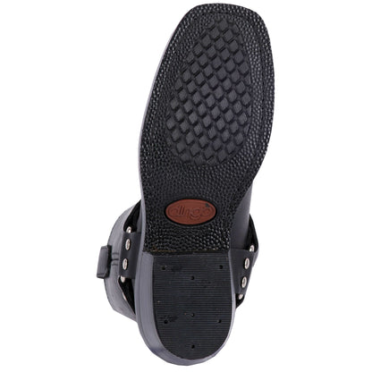 Women's Dingo Molly Leather Harness Boot - Black - DI07370-BK