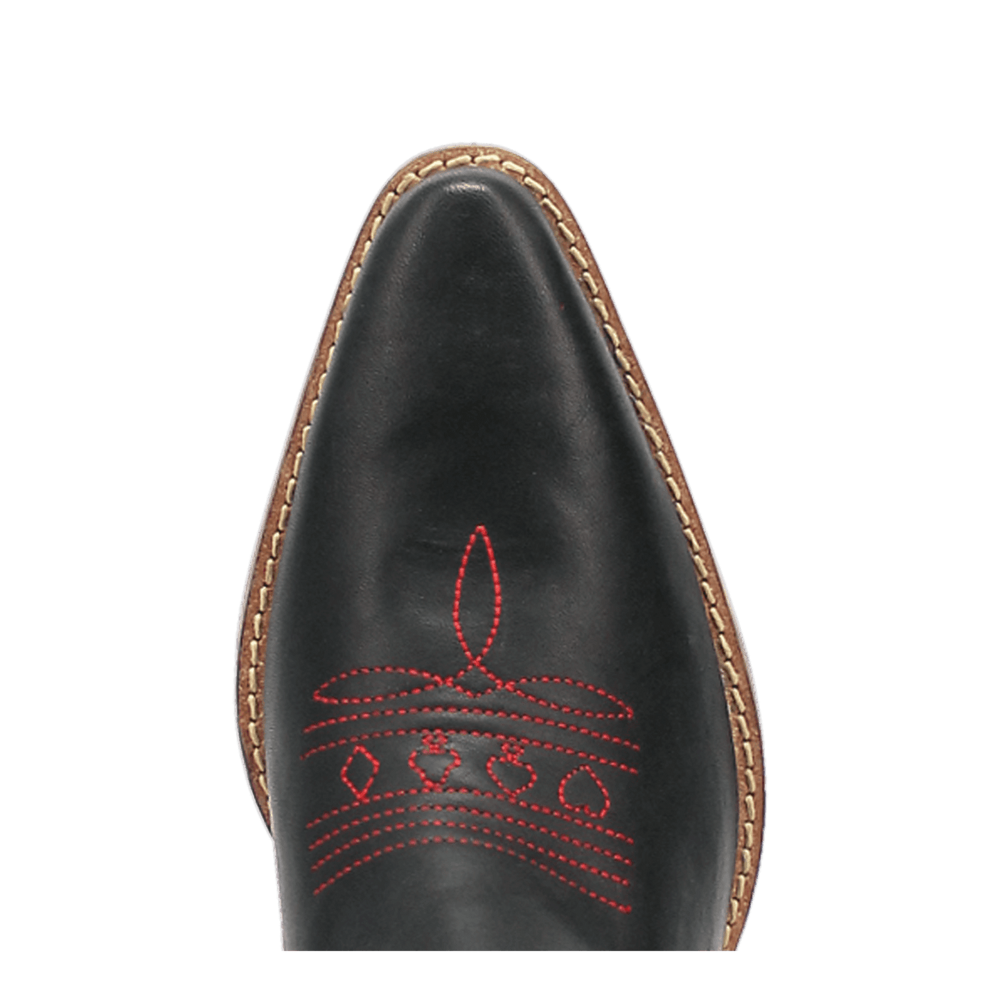 Women's Dingo Queen A Hearts  Leather Boot - Black - DI174-BK