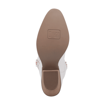 Women's Dingo Queen A Hearts  Leather Boot - White - DI174-WH