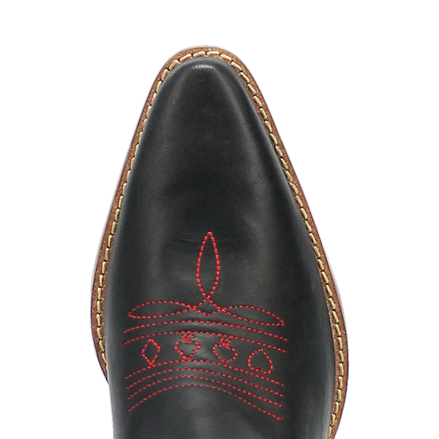 Women's Dingo Queen A Hearts  Leather Boot - Black - DI174-BK