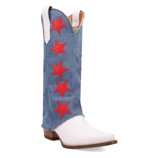 Women's Dingo Glory Days Leather Boot - White - DI1776-MU