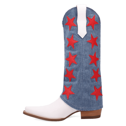 Women's Dingo Glory Days Leather Boot - White - DI1776-MU