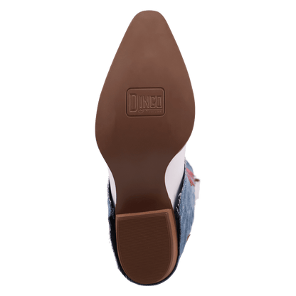 Women's Dingo Glory Days Leather Boot - White - DI1776-MU