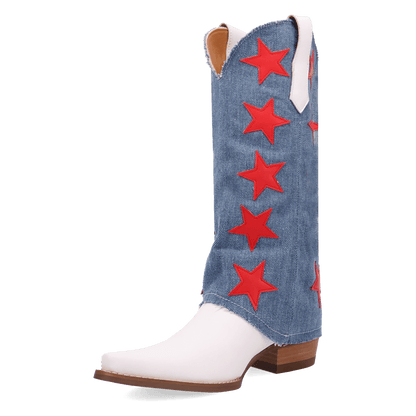 Women's Dingo Glory Days Leather Boot - White - DI1776-MU