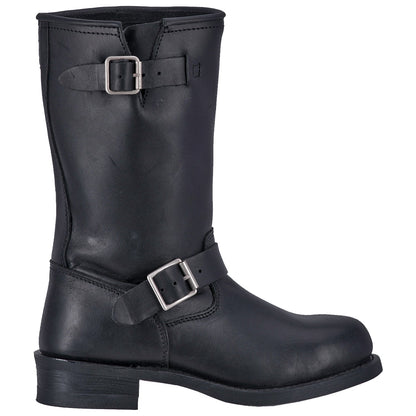 Men's Dingo Rob  Leather Harness Boot - Black - DI19040-BK