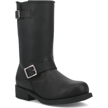 Men's Dingo Rob  Leather Harness Boot - Black - DI19040-BK