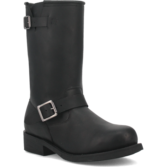 Men's Dingo Rob  Leather Harness Boot - Black - DI19040-BK