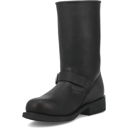 Men's Dingo Rob  Leather Harness Boot - Black - DI19040-BK