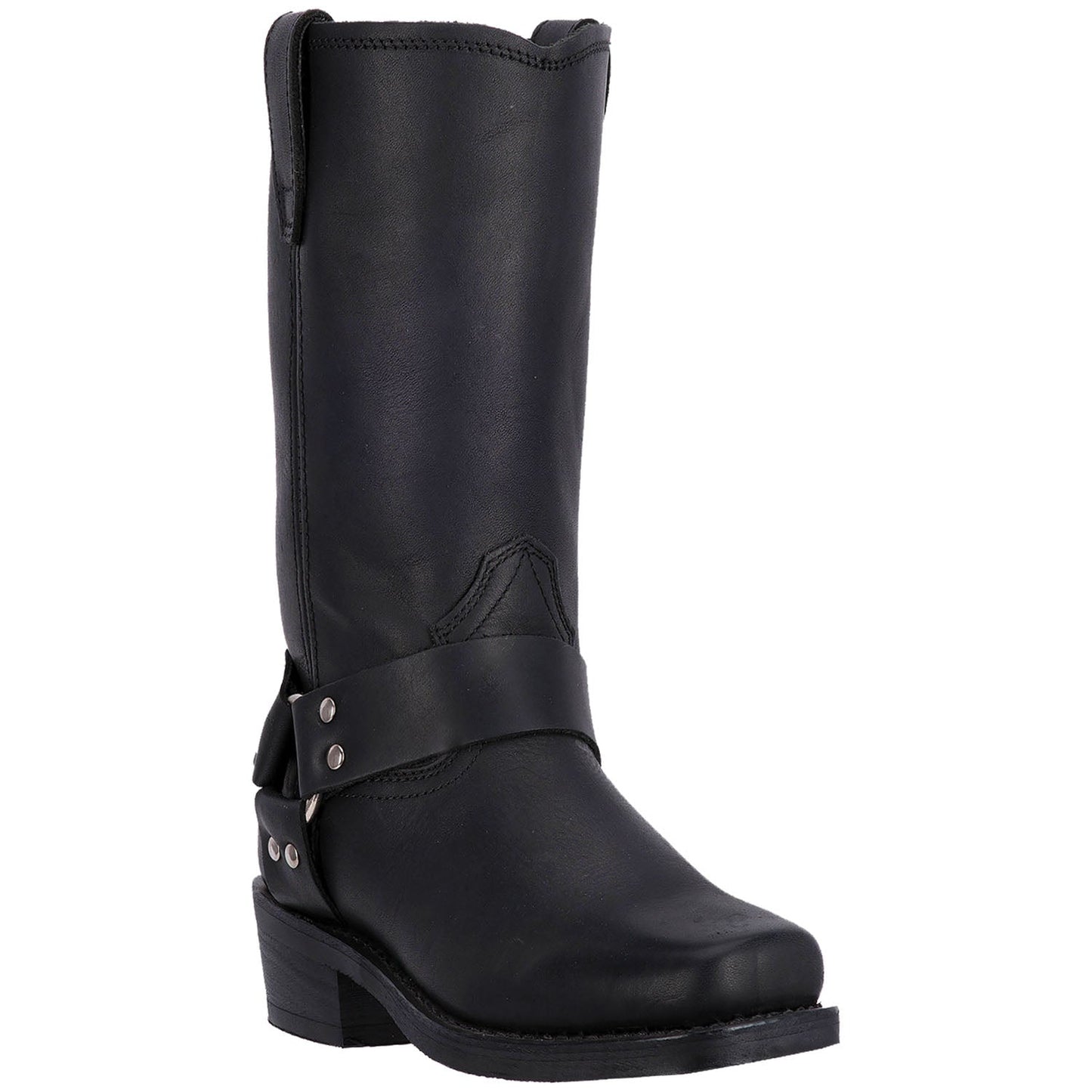 Men's Dingo Dean Leather Harness Boot - Black - DI19057-BK