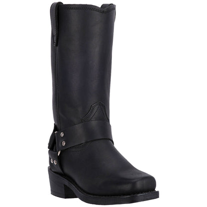 Men's Dingo Dean Leather Harness Boot - Black - DI19057-BK