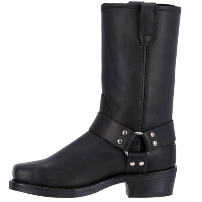 Men's Dingo Dean Leather Harness Boot - Black - DI19057-BK